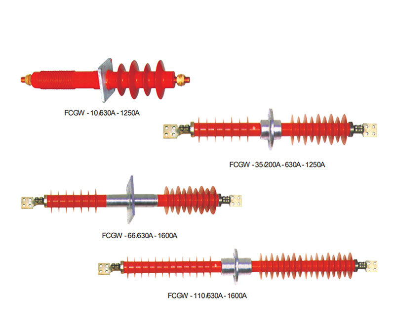 Dry-type composite through-wall bushing