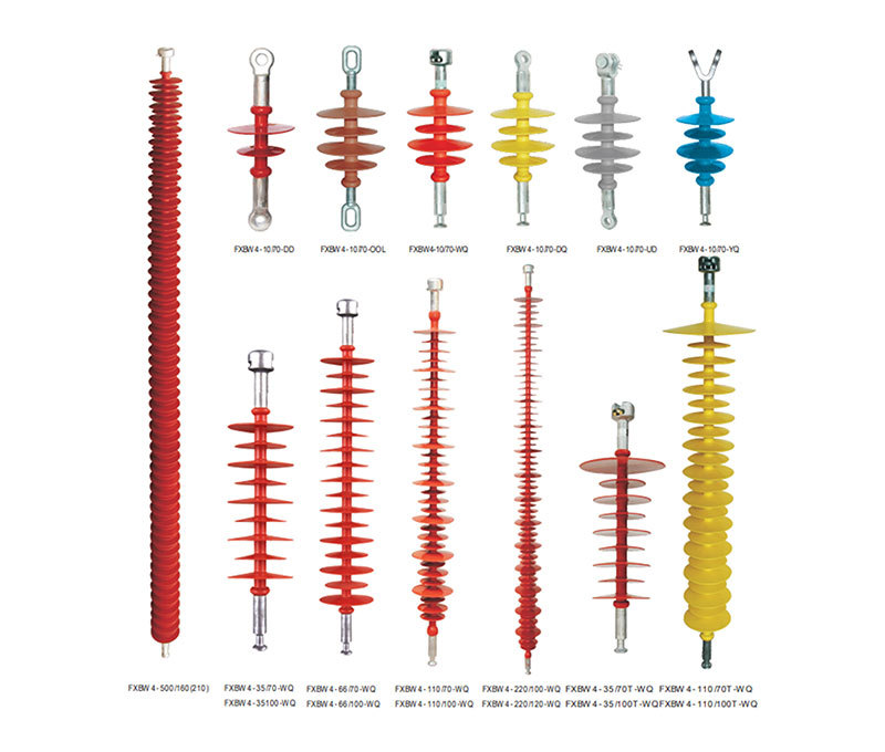 Bar-shaped suspension composite tension insulator