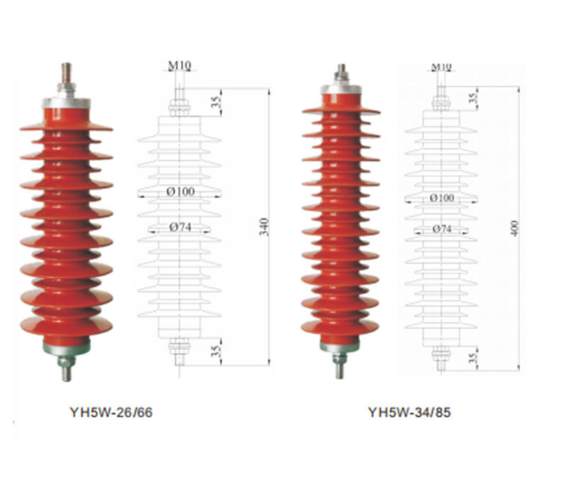 Gapless line-type metal oxide surge arrester